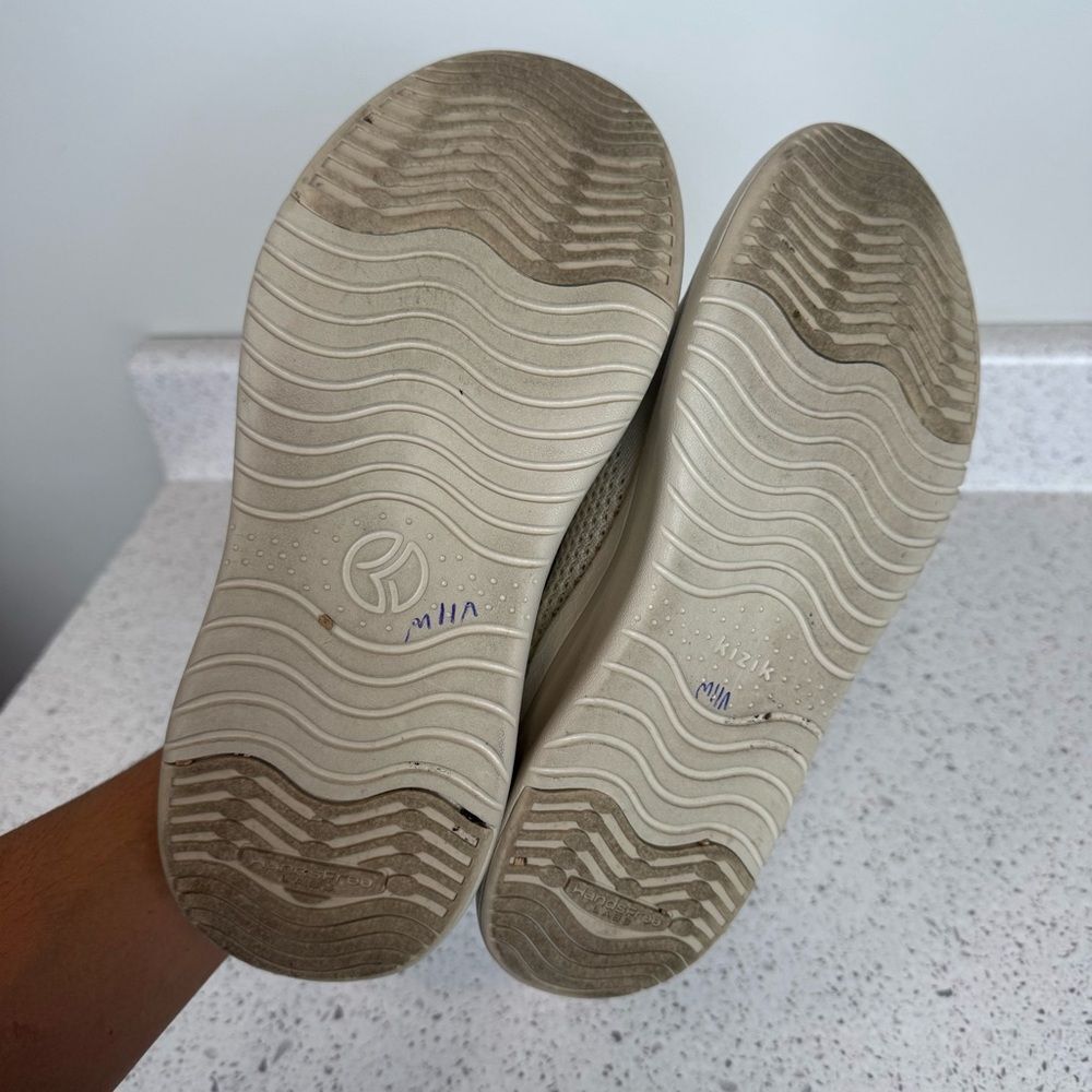 Kizik Lima Shoes Size Women's 8 Wide Men's 6.5 Wide Cream Beige - Picture 8 of 8